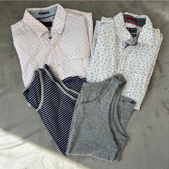 Men’s short sleeve button down and tanks - Picture 1 of 3